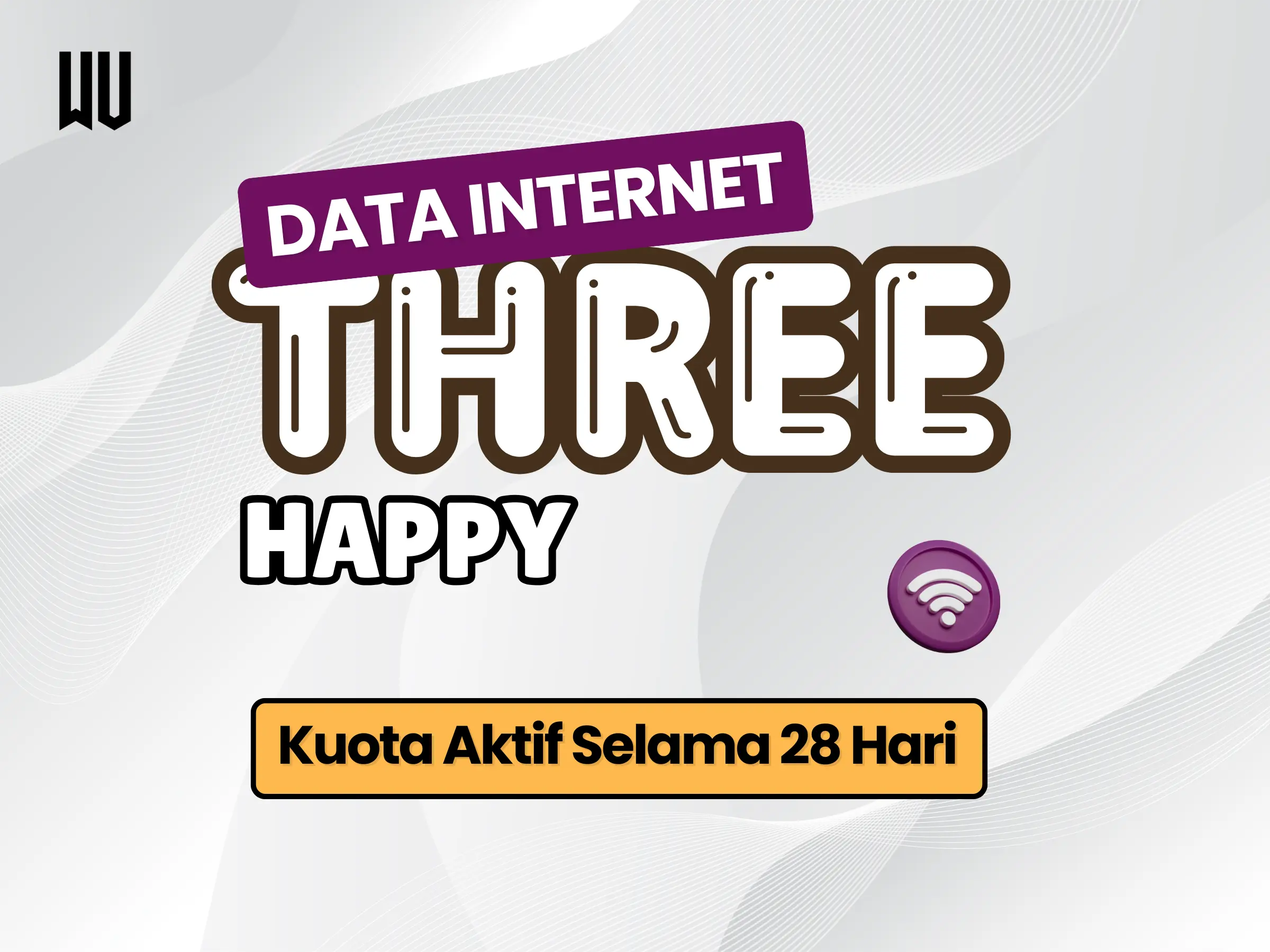 THREE - PAKET DATA HAPPY 28 HARI